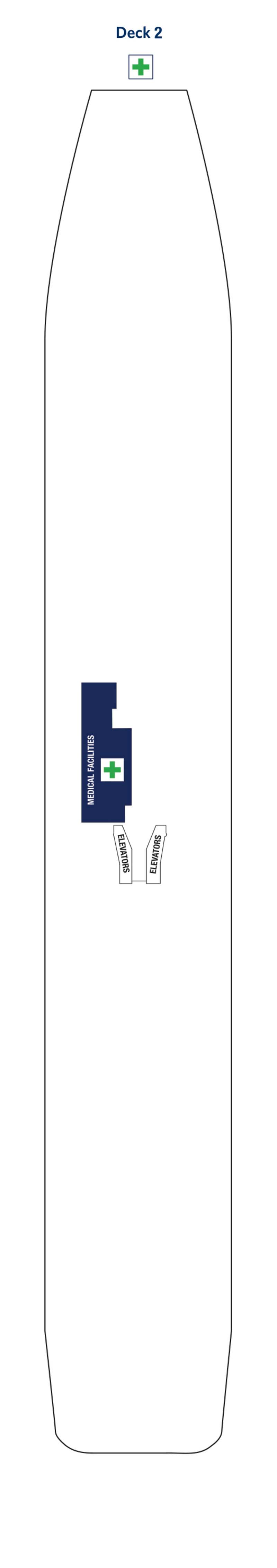 Deck plan of Deck 2