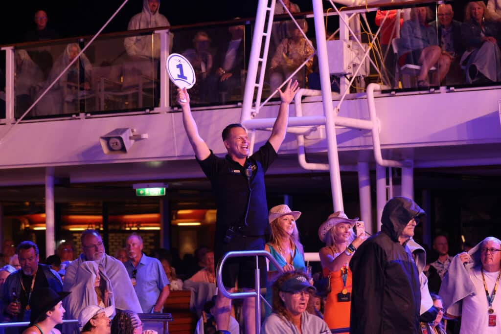 Guitar auction aboard Top Shelf Country Cruise